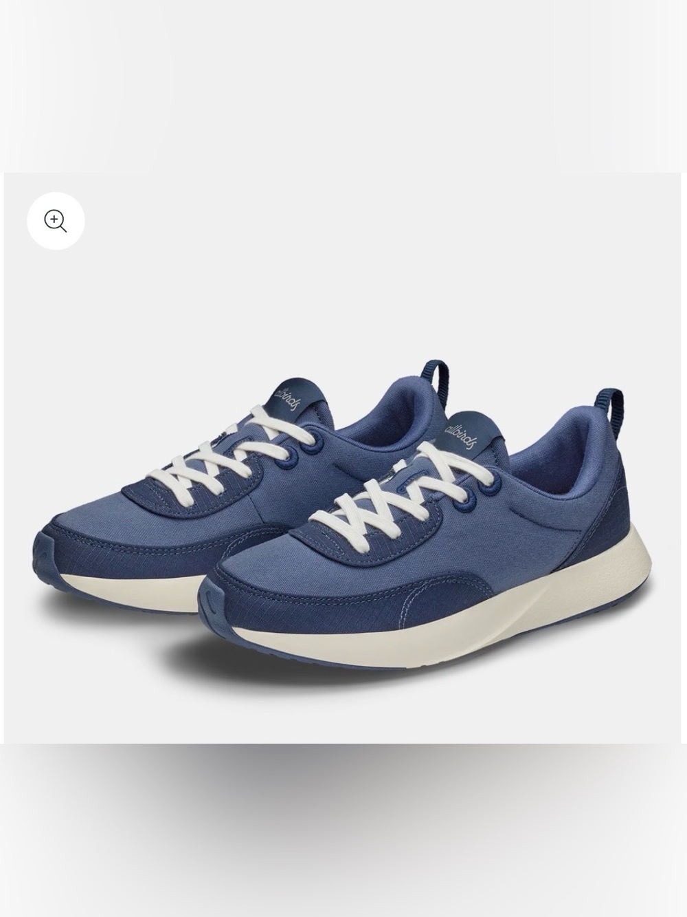 Allbirds Courier Navy and White Casual Lace-Up Sneakers 9